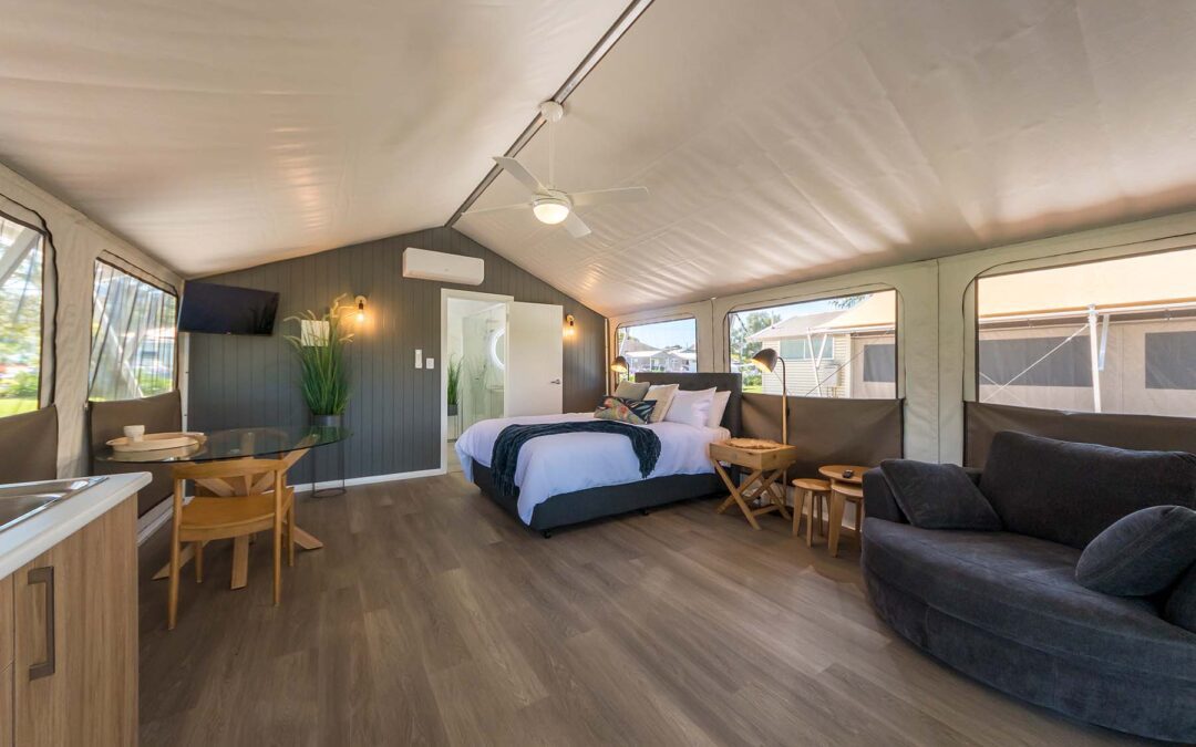 River Myall Holiday Park Glamping Tents